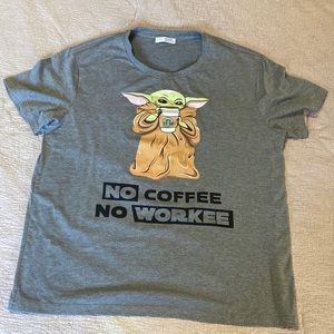 Baby Yoda stretch tshirt size XL